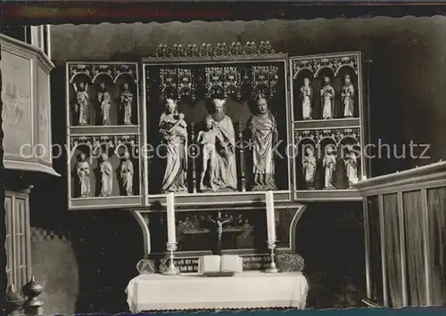 Keitum Sylt St. Severin Kirche Altar aus dem 15. Jahrhundert Kat. Sylt Ost