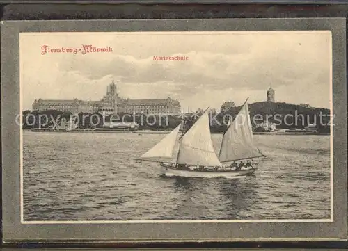Flensburg Muerwik Marineschule Segelboot