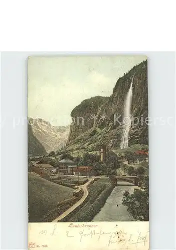 Lauterbrunnen BE Wasserfall Kat. Lauterbrunnen