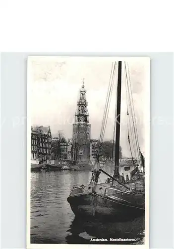 Amsterdam Niederlande Schiff Turm Kat. Amsterdam