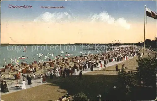 Travemuende Ostseebad Strandpromenade  / Luebeck /Luebeck Stadtkreis