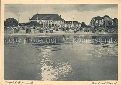 Travemuende Ostseebad Strand Kursaal / Luebeck /Luebeck Stadtkreis