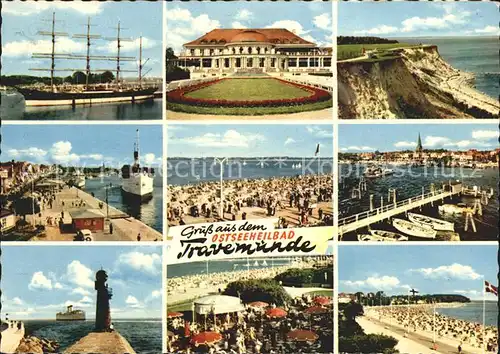 Travemuende Ostseebad Segelschiff Casino Leuchtturm / Luebeck /Luebeck Stadtkreis