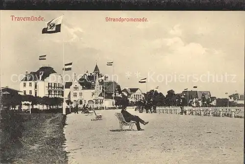 Travemuende Ostseebad Strandpromenade / Luebeck /Luebeck Stadtkreis