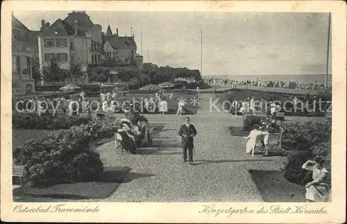 Travemuende Ostseebad Konzertgarten des Staedtischen Kursaales / Luebeck /Luebeck Stadtkreis