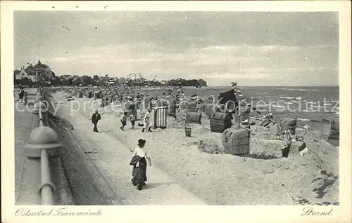 Travemuende Ostseebad Strand / Luebeck /Luebeck Stadtkreis