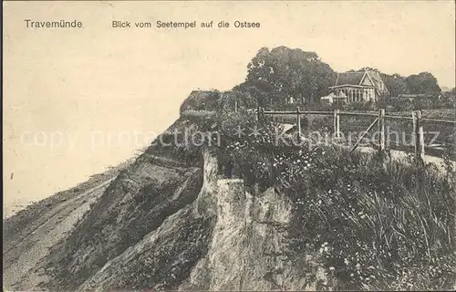 Travemuende Ostseebad Blick vom Seetempel auf die Ostsee / Luebeck /Luebeck Stadtkreis