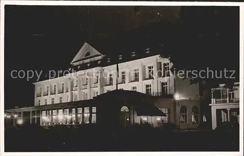 Travemuende Ostseebad Kurhaus Nachtaufnahme / Luebeck /Luebeck Stadtkreis