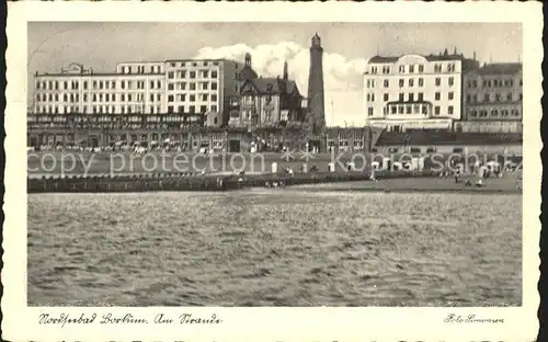 Borkum Nordseebad Am Strande Leuchtturm / Borkum /Leer LKR