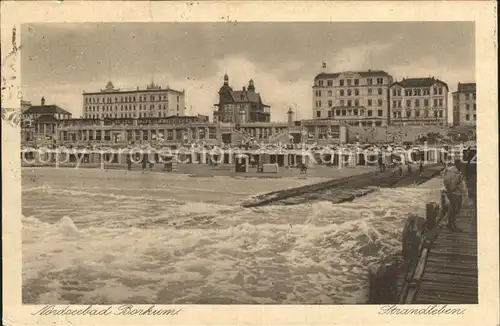 Borkum Nordseebad Strandleben Hotels Nordseebad / Borkum /Leer LKR