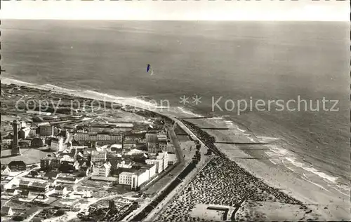 Borkum Nordseebad Nordbad und Ort Fliegeraufnahme / Borkum /Leer LKR