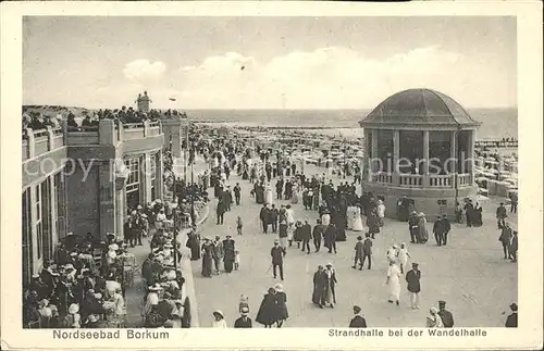 Borkum Nordseebad Strandhalle bei der Wandelhalle Pavillon Promenade