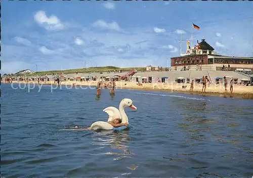 Borkum Nordseebad Suedbad mit Strandcafe Heimliche Liebe