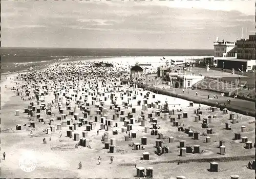 Borkum Nordseebad Strand Fliegeraufnahme