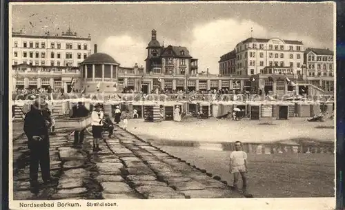 Borkum Nordseebad Strandleben
