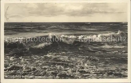 Borkum Nordseebad Brandungswellen