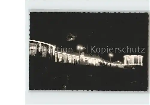 Borkum Nordseebad Promenade Pavillon Nachtaufnahme