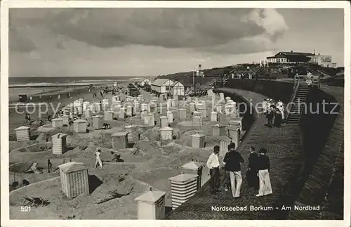 Borkum Nordseebad Nordbad Promenade Strand / Borkum /Leer LKR