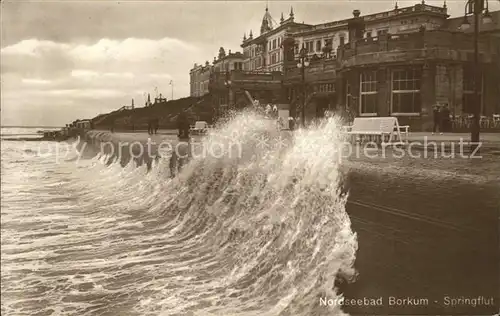 Borkum Nordseebad Springflut / Borkum /Leer LKR