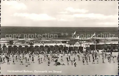 Borkum Nordseebad Gymnastik Strand / Borkum /Leer LKR