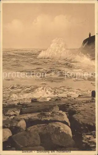 Borkum Nordseebad Brandung  / Borkum /Leer LKR