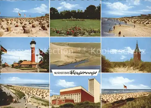 Wangerooge Nordseebad Leuchtturm Westturm Strand Kat. Wangerooge