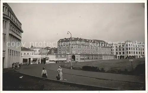 Borkum Nordseebad Strassenpartie