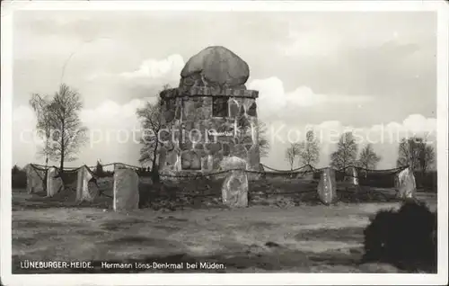 Lueneburger Heide Hermann Loens Denkmal Mueden Kat. Walsrode