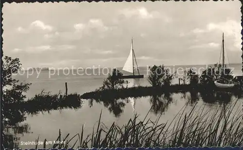 Steinhuder Meer Panorama Insel Wilhelmstein Kat. Wunstorf