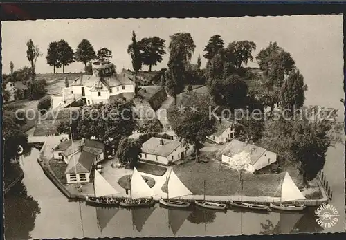 Steinhuder Meer Insel mit Festung Wilhelmstein Fliegeraufnahme Kat. Wunstorf