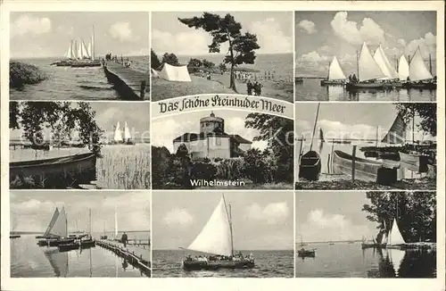 Steinhuder Meer Wilhelmstein Strandbad Hafen Segelregatta Kat. Wunstorf