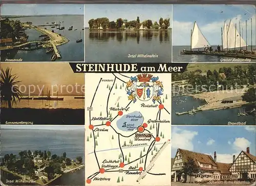 Steinhuder Meer Strandbad Insel Wilhelmstein Promenade Kat. Wunstorf