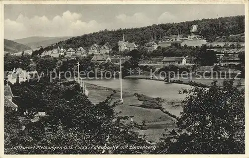 Melsungen Fulda Fuldapartie mit Lindenberg Kat. Melsungen