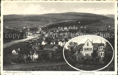 Melsungen Fulda Hotel Pension Lindenlust Panorama Luftkurort Kat. Melsungen