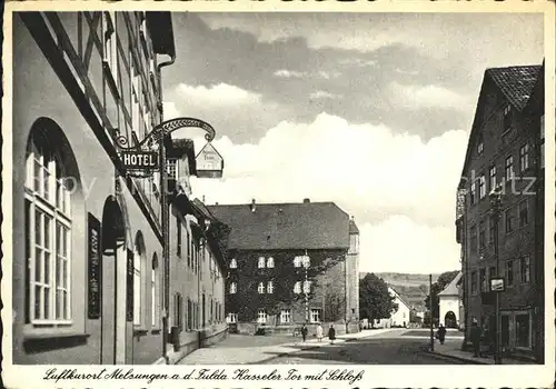 Melsungen Fulda Kasseler Tor mit Schloss Luftkurort Kat. Melsungen