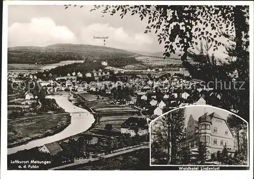 Melsungen Fulda Waldhotel Lindenlust Panorama Luftkurort Kat. Melsungen