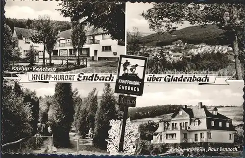 Endbach Gladenbach Kneipp Badehaus Panorama Kneipp Kurheim Haus Dennoch Kat. Gladenbach