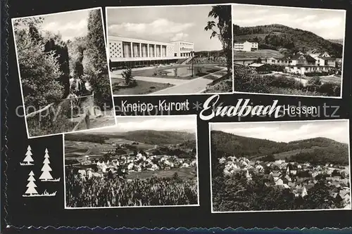 Endbach Gladenbach Kurhaus Wassertreten Panorama Teilansicht Kat. Gladenbach