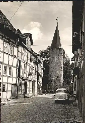 Melsungen Fulda Strassenpartie Turm Kat. Melsungen