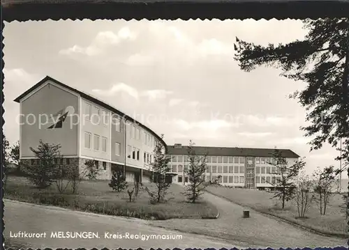 Melsungen Fulda Kreis Realgymnasium Kat. Melsungen