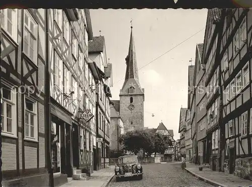 Melsungen Fulda Altstadt Fachwerkhaeuser Kirche Kat. Melsungen