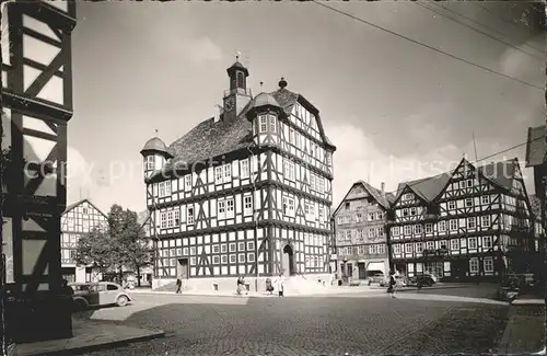 Melsungen Fulda Burgstrasse Altstadt Fachwerkhaeuser Kat. Melsungen