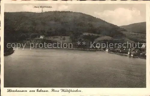 Herzhausen Edersee Haus Waldfrieden Kat. Edertal