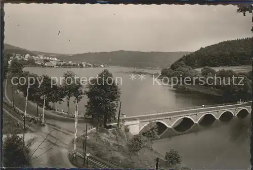 Herzhausen Edersee Bruecke  Kat. Edertal