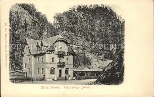 Polenztal Waltersdorfer Muehle Kat. Hohnstein