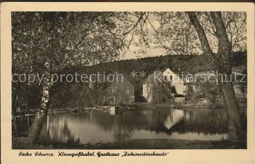 Schoena Elbe Kleingiesshuebel Gasthaus Zschirnsteinbaude Kat. Reinhardtsdorf Schoena