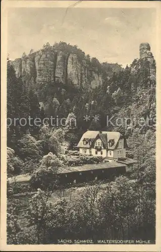 Polenztal Waltersdorfermuehle Kat. Hohnstein