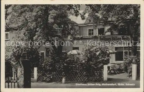 Waltersdorf Sachsen Gasthaus Stiller Fritz  Kat. Porschdorf