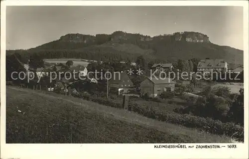 Schoena Elbe Kleingiesshuebel Zschirnstein Kat. Reinhardtsdorf Schoena