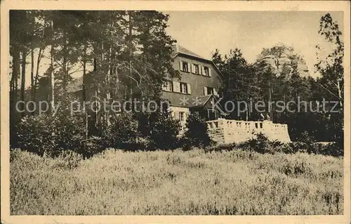 Schoena Elbe Naturfreundehaus Zirkelstein  Kat. Reinhardtsdorf Schoena